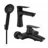 Mexen Axel R40 ensemble baignoire, noir - 73803R40-70
