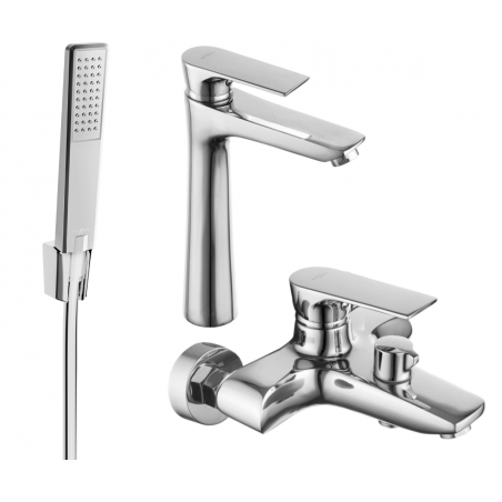 Mexen Axel R72 ensemble de bain, chromé - 73813R72-00