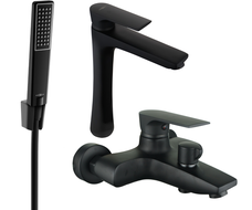 Mexen Axel R72 ensemble de baignoire, noir - 73813R72-70