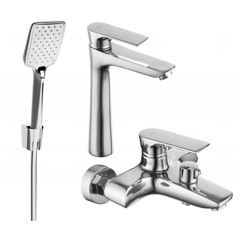 Mexen Axel R62 ensemble baignoire, chrome - 73813R62-00