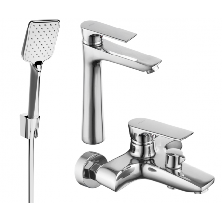 Mexen Axel R62 ensemble baignoire, chrome - 73813R62-00