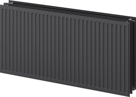 Radiateur en acier Mexen CH30 Hygiene 900 x 1800 mm, connexion latérale, 3716 W, anthracite - W430H-090-180-66
