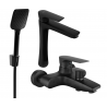 Mexen Axel R62 ensemble de baignoire, noir - 73813R62-70