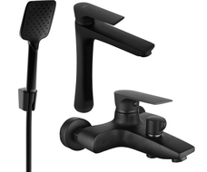 Mexen Axel R62 ensemble de baignoire, noir - 73813R62-70