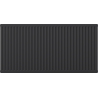 Radiateur plat Mexen CH30 Hygiene 900 x 2800 mm, raccordement latéral, 5780 W, anthracite - W430H-090-280-66