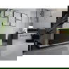 Chauffage plat Mexen CHF20 Hygiene 300 x 1000 mm, raccordement latéral, 568 W, anthracite - W420HF-030-100-66
