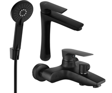Mexen Axel R40 ensemble de baignoire, noir - 73813R40-70