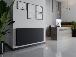 Mexen CHF20 Hygiene Flat radiateur à plaques 300 x 2000 mm, raccordement latéral, 1136 W, anthracite - W420HF-030-200-66