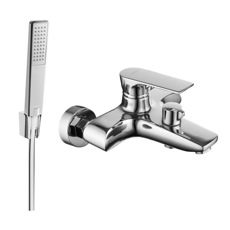 Mexen Axel R72 robinet de baignoire avec ensemble de douche, chromé - 7383R72-00