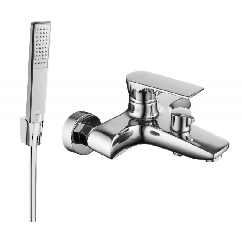 Mexen Axel R72 robinet de baignoire avec kit de douche, chrome - 7383R72-00