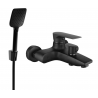 Mexen Axel R62 mitigeur de bain avec ensemble de douche, noir - 7383R62-70
