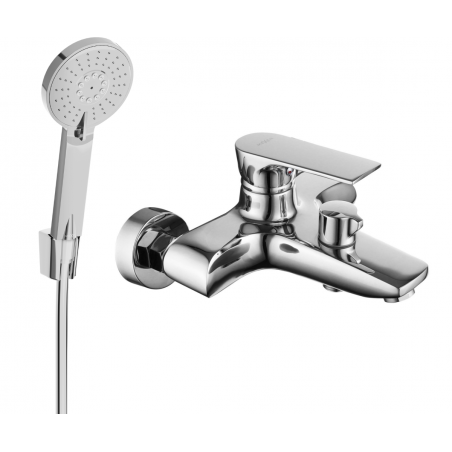 Batterie de bain Mexen Axel R40 avec set de douche, chrome - 7383R40-00