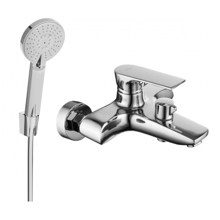 Mexen Axel R40 robinet de baignoire avec ensemble de douche, chrome - 7383R40-00