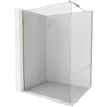 Paroi de douche Mexen Kioto Walk-in 155 x 200 cm, transparent 8 mm, doré - 800-155-101-50-00