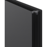Radiateur plat Mexen CHF20 Hygiene 600 x 2000 mm, raccordement latéral, 2007 W, anthracite - W420HF-060-200-66