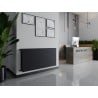 Radiateur à panneaux Mexen CHF20 Hygiene Flat 900 x 900 mm, raccordement latéral, 1258 W, anthracite - W420HF-090-090-66