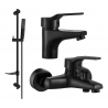 Mexen Caro DF72 ensemble de baignoire, noir - 746603DF72-70