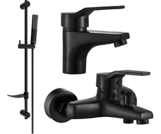 Mexen Caro DF72 ensemble de baignoire, noir - 746603DF72-70