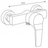 Mexen Caro DF62 ensemble de douche, chrome - 746604DF62-00