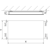 Mexen CHF20 Hygiene Flat radiateur panneau 900 x 1500 mm, connexion latérale, 2097 W, anthracite - W420HF-090-150-66