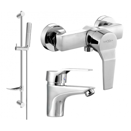 Mexen Caro Ensemble de douche DF72, chrome - 746604DF72-00