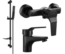 Mexen Caro DF72 ensemble de douche, noir - 746604DF72-70