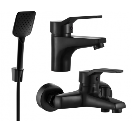 Mexen Caro R62 ensemble de baignoire, noir - 746603R62-70