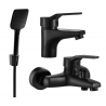 Mexen Caro R62 ensemble de baignoire, noir - 746603R62-70