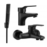 Mexen Caro R72 kit de bain, noir - 746603R72-70
