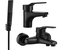 Mexen Caro R72 kit de bain, noir - 746603R72-70
