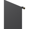Radiateur à panneaux Mexen CVH10 Hygiene 500 x 1000 mm, raccordement inférieur, 530 W, anthracite - W610H-050-100-66