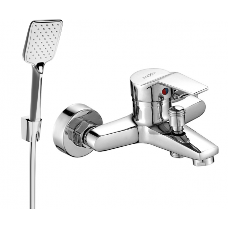 Mexen Caro R62 mitigeur de bain avec ensemble de douche, chromé - 74663R62-00