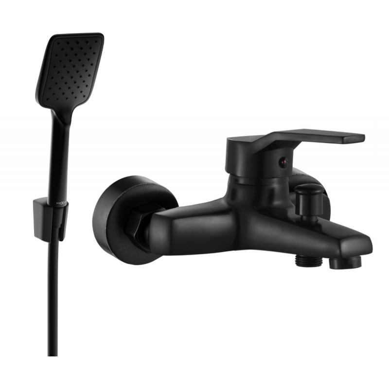 Mexen Caro R62 mitigeur de baignoire avec ensemble de douche, noir - 74663R62-70