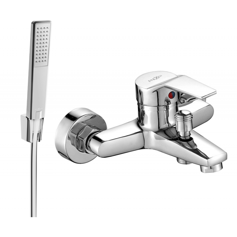 Mexen Caro R72 batterie de baignoire avec ensemble de douche, chrome - 74663R72-00