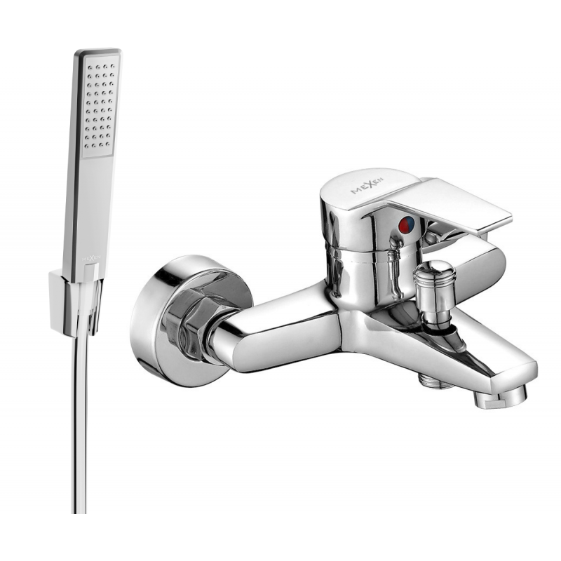 Mexen Caro R72 robinet de baignoire avec ensemble de douche, chrome - 74663R72-00