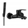 Mitigeur baignoire Mexen Caro R72 avec set de douche, noir - 74663R72-70