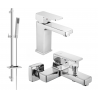 Mexen Cetus DQ77 ensemble de bain, chrome - 744303DQ77-00