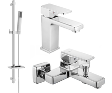 Mexen Cetus DQ77 ensemble de bain, chrome - 744303DQ77-00