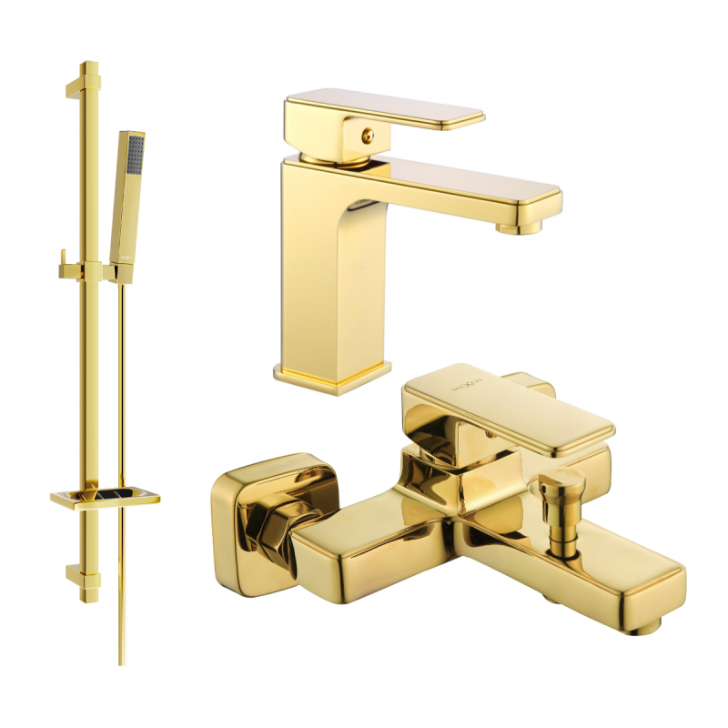 Mexen Cetus DQ77 ensemble baignoire, or - 744303DQ77-50
