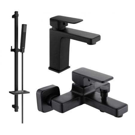 Mexen Cetus DQ77 ensemble bain, noir - 744303DQ77-70