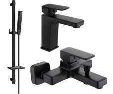 Mexen Cetus DQ77 ensemble de baignoire, noir - 744303DQ77-70
