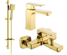 Mexen Cetus DQ45 ensemble de baignoire, doré - 744303DQ45-50