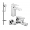 Mexen Cetus DQ45 ensemble de bain, chrome - 744303DQ45-00