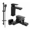 Ensemble baignoire Mexen Cetus DQ45, noir - 744303DQ45-70