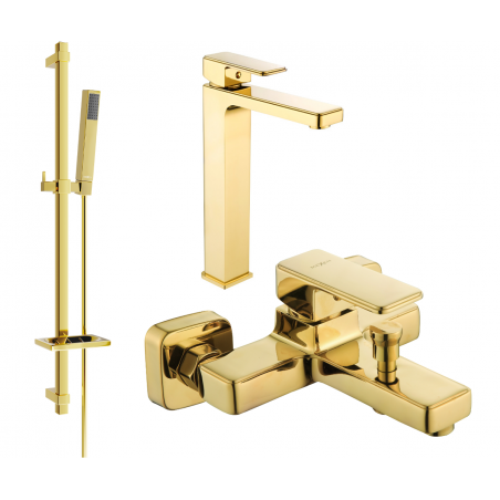 Mexen Cetus DQ77 ensemble de bain, doré - 744313DQ77-50