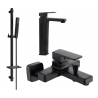 Mexen Cetus Ensemble de baignoire DQ77, noir - 744313DQ77-70