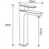 Mexen Cetus DQ45 ensemble de bain, chrome - 744313DQ45-00