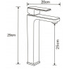 Mexen Cetus Ensemble de bain DQ45, chrome - 744313DQ45-00