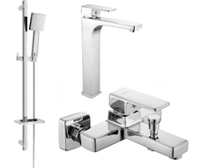 Mexen Cetus Ensemble de bain DQ45, chrome - 744313DQ45-00