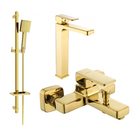 Mexen Cetus DQ45 ensemble de bain, doré - 744313DQ45-50